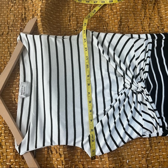 Bailey 44 Striped Cut Out Midi Dress - Picture 5 of 10